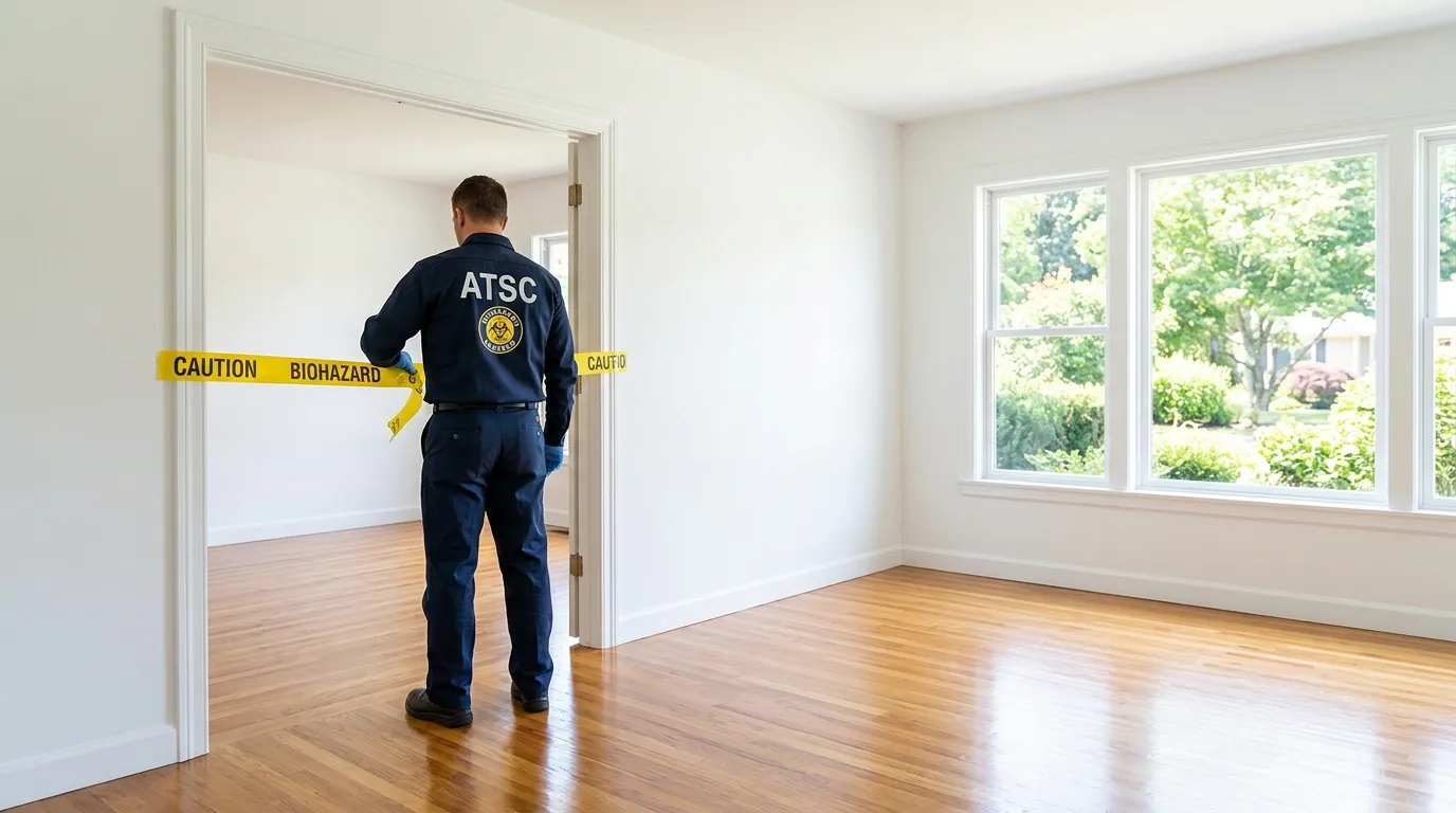 Certified biohazard cleanup crew performing Crime Scene Cleanup in Universal City